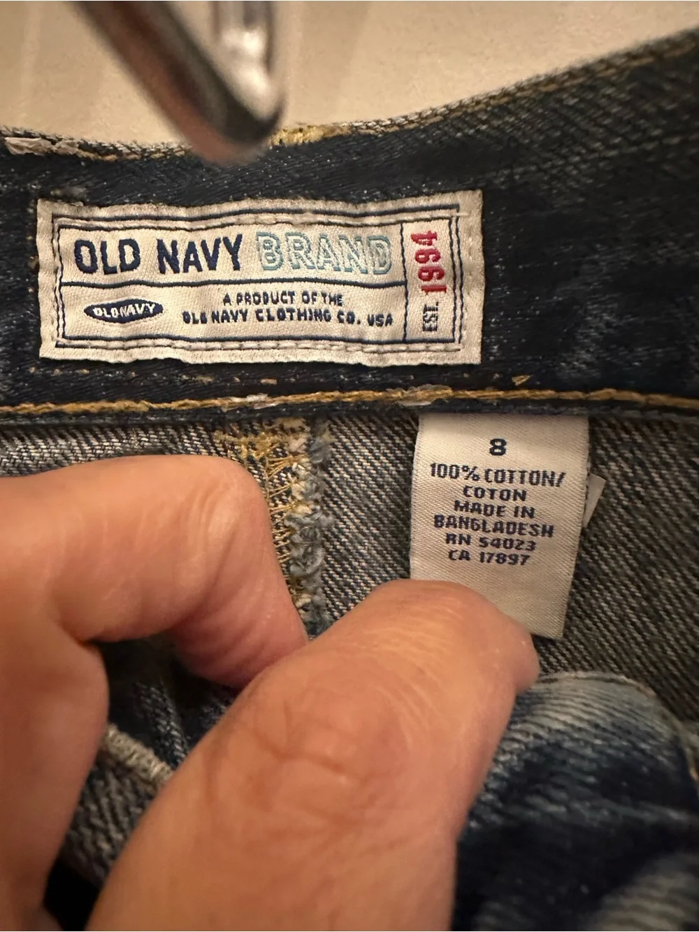 🍎 NWT! Vintage Denim mini skirt